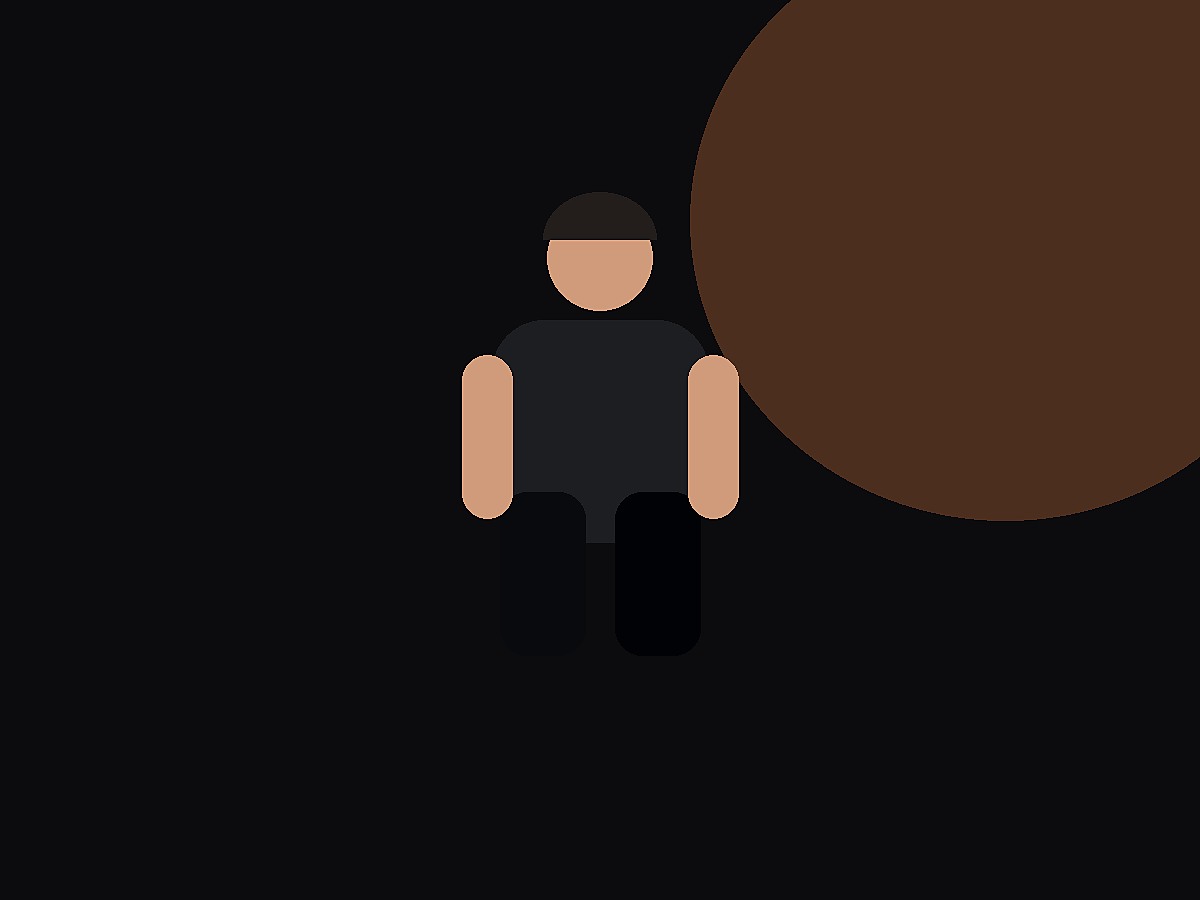 Black Background Dramatic Portrait — Dark editorial portrait with clean negative space.